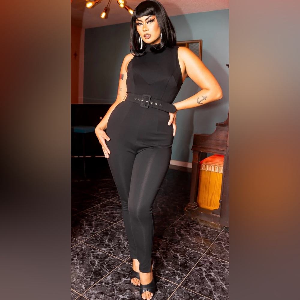 Pinup Knit Catsuit by Elle Rebel